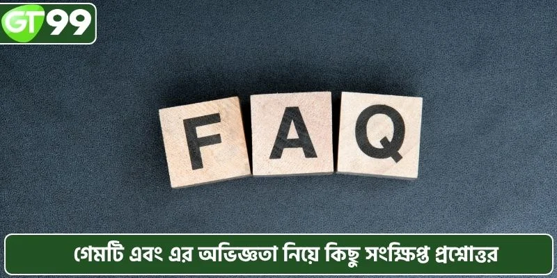 গেমটি এবং এর অভিজ্ঞতা নিয়ে কিছু সংক্ষিপ্ত প্রশ্নোত্তর